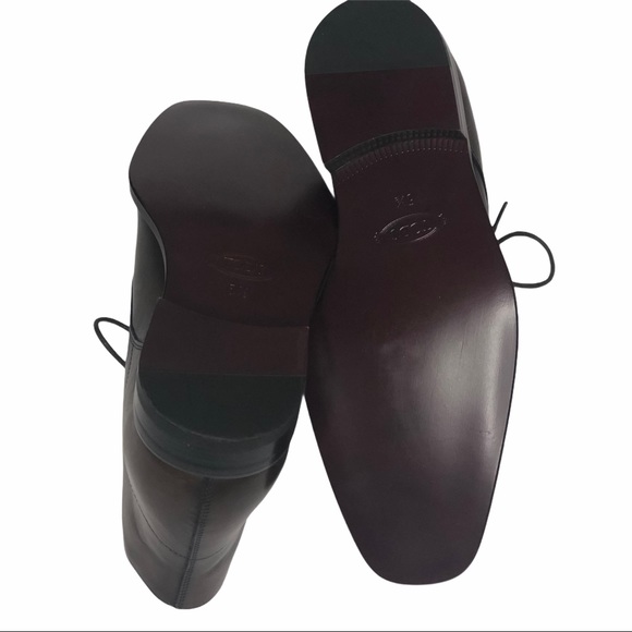 NEW Tod's Mens Brown Leather Laceup AnkleBoots 5.5 - Picture 9 of 16